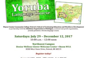 Learning Yoruba Language and Culture at Wayne County Community College District in Detroit