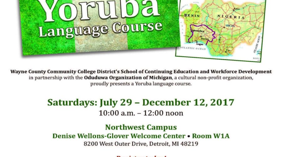 Learning Yoruba Language and Culture at Wayne County Community College District in Detroit