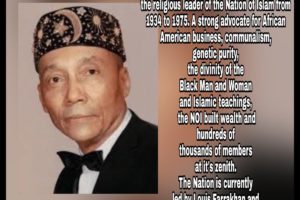 Black History Month; Trailblazer, Inspirational Human: Elijah Muhammad.