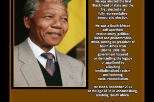 Trailblazer, Inspirational Human: Nelson Mandela.