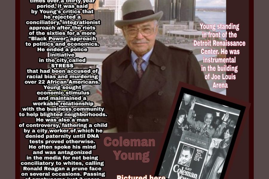 Black History Month; Coleman A. Young is a Trailblazer, Inspirational Human, American Politician and Mayor of Detroit