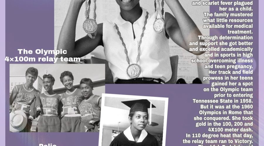 Trailblazer, Inspirational Human, Olympic Champion Wilma Rudolph.