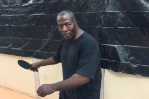 Infallible Backhand Push Tony at Nigerian American Table Tennis Development Center